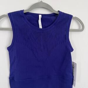 Purple Athleta Ujjayi Crop Tank Top, Size S/M